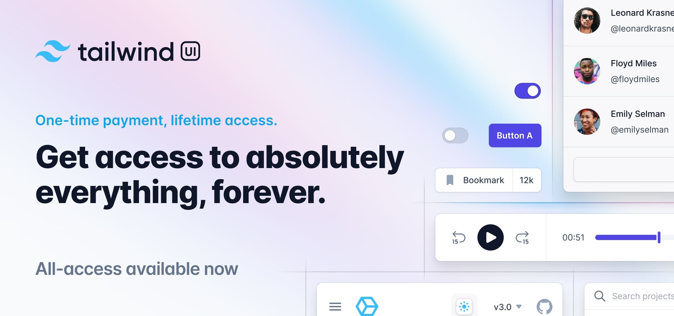Obtén acceso total a Tailwind UI